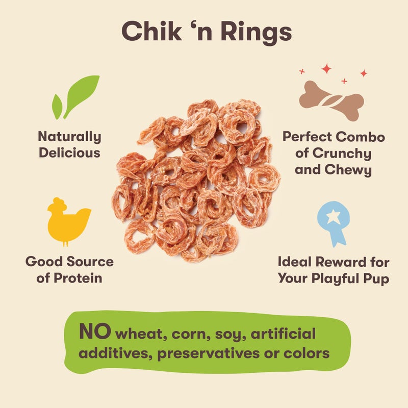 Pet 'n Shape Chik 'n Rings Jerky Dog Treats - 8 Ounce - Image 4